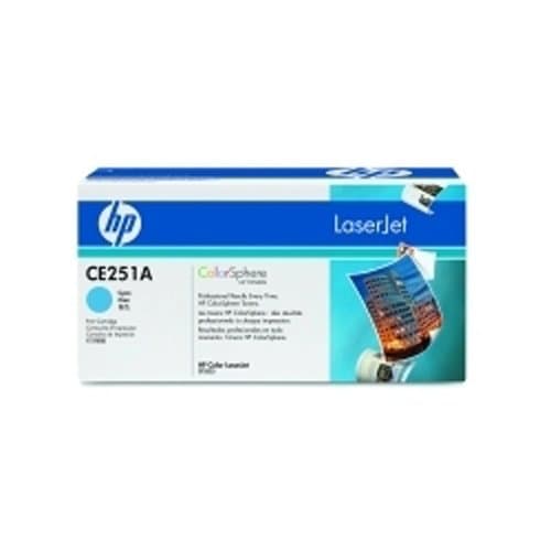 Image of HP Color LaserJet CM 3530 FS MFP CM 3530 MFP (CE251 A) Original Cyan Toner Cartridge for HP/7,000 Pages