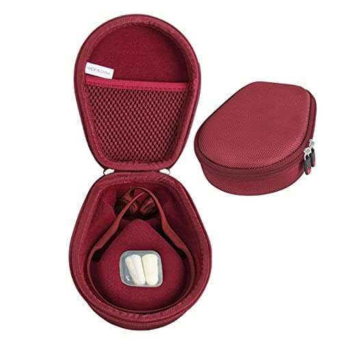 Image of Hermitshell Hard EVA Travel Case for AfterShokz Trekz Air Bone Conduction Wireless Headphones Bluetooth Sweatproof Earphones (AS650) (Red)