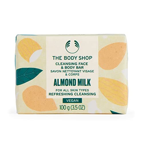 Image of The Body Shop ALMOND MILK Cleansing Face & Body Bar 100g