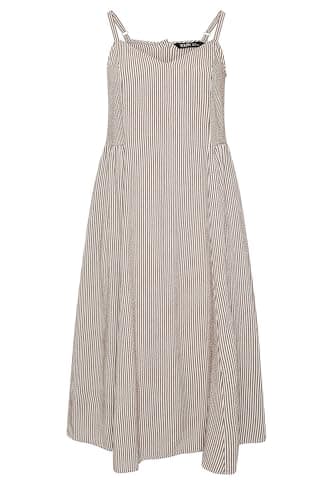 Image of Yours Curve Brown Stripe Maxi Dress - Women's - Plus Size Curve