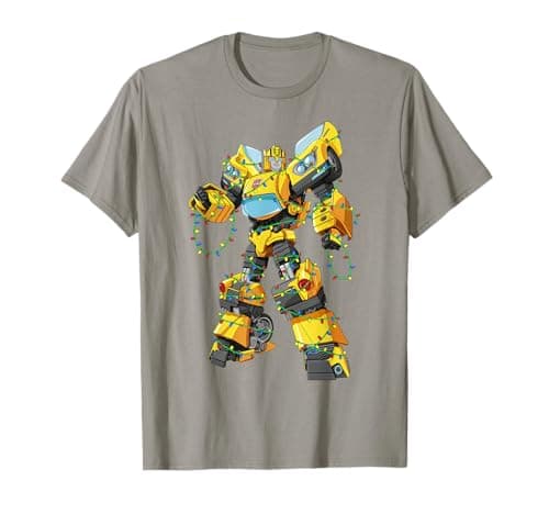 Image of Transformers Bumblebee Christmas Lights Wrap T-Shirt