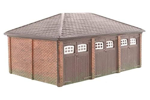Image of Hornby R9812 Triple Garage Building Model Toy, Grey