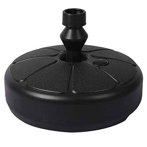 Image of Parkland 13 Litre Black Plastic Parasol Base Garden Beach Patio Umbrella Parasol Sun Shade Weight Stand Holder Garden Patio Outdoor Furniture Accessory