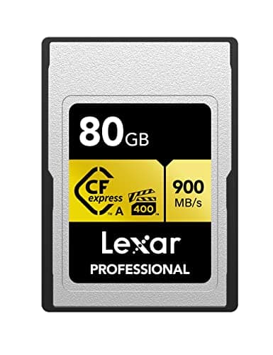 Image of Lexar Professional 80GB CFexpress Type A Gold Series Memory Card, Up to 900MB/s Read, Cinema-Quality 8K Video, Rated VPG 400 (LCAGOLD080G-RNENG)