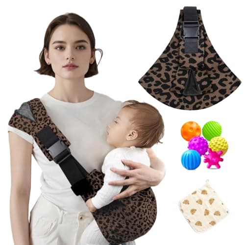 Image of Baby Sling Carrier | Adjustable Front & Back, Adjustable Sling Easy Toddler Carrier Comfortable Baby Wrap Carrier Baby Carrier Wrap for Newborn Up to 6M-3 Years