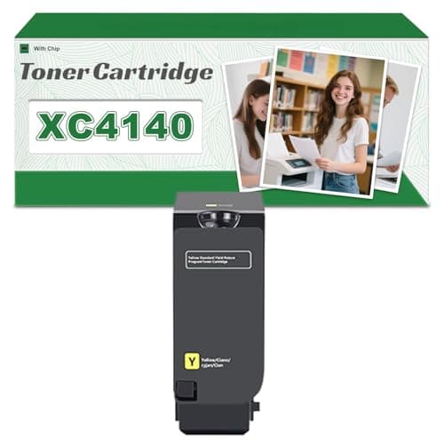 Image of Compatible 24B6720 24B6717 24B6718 24B6719 High-Capacity Toner Cartridge, Works for Lexmark XC4140 XC4150 Printers 1 yellow