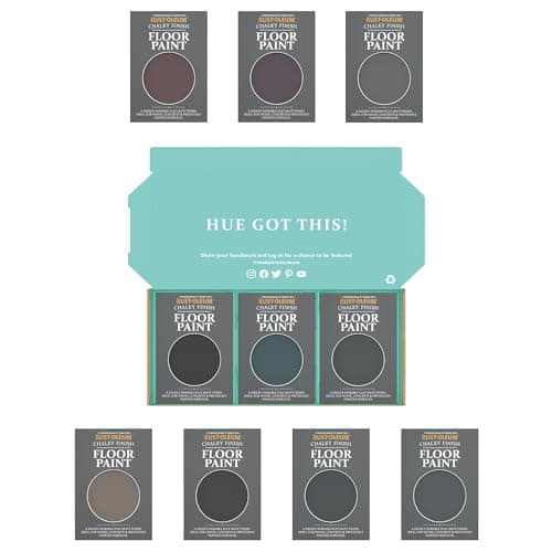 Image of Rust-Oleum Chalky Floor Paint in Matt Finish - Moody Darks Tester Box