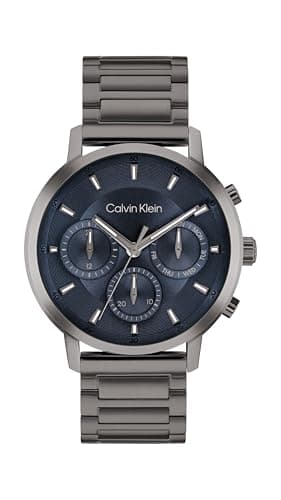 Image of Calvin Klein Analogue Multifunction Quartz Watch for Men Gauge Collection with Black Stainless Steel Bracelet - 25200495