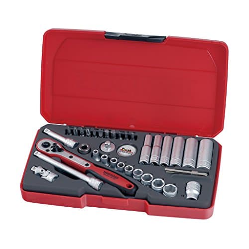 Image of Teng T1436 1/4-inch Socket Set Metric Drive (36 Pieces)