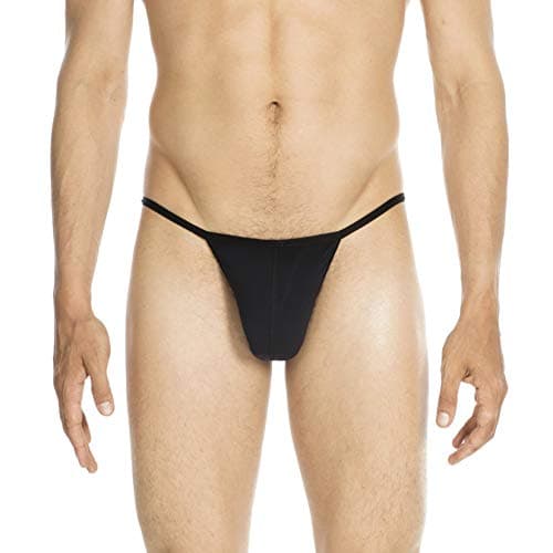 Image of HOM Men's Plume G String - Black, Small