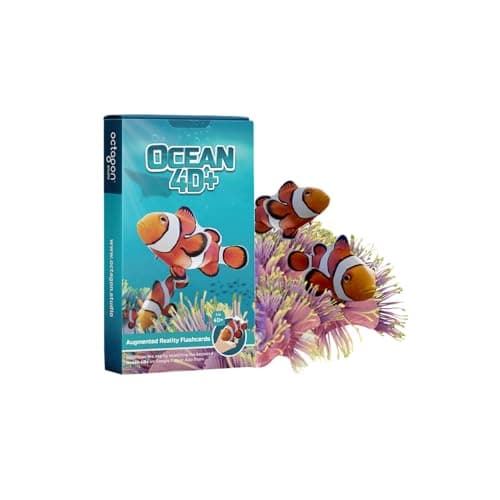 Image of Ocean 4D+ Augmented Reality Flashcards for Kids – 35 Marine Life & Sea Creature STEM Learning Cards – Free Ad-Free Offline App (iOS & Android)