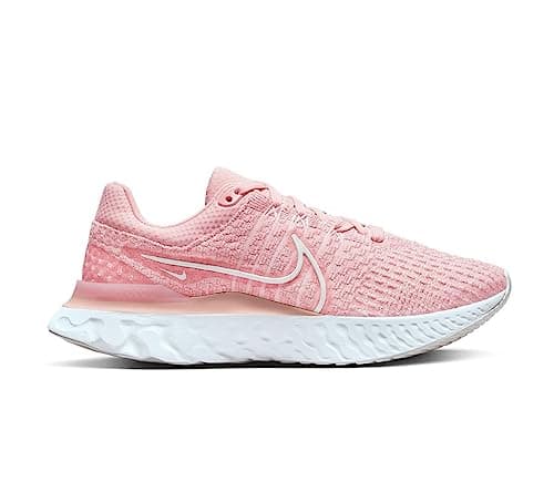 Image of NIKE Womens React Infinity Run FK 3 Running Trainers DD3024 Sneakers Shoes (UK 6 US 8.5 EU 40, Pink Glaze White Pink Foam 600)