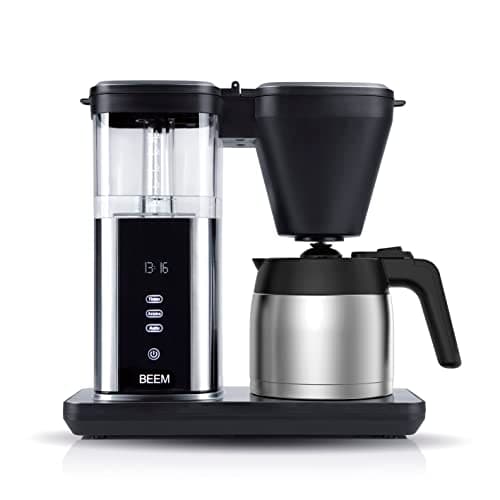 Image of BEEM DIRECT-BREW Filter Coffee Maker - Thermo | 1.25 L Up to 10 Cups | Aroma Plus Function & Warming Function | 24H Timer | Digital Touch Display | Optimal Brewing Temperature 92-96 °C