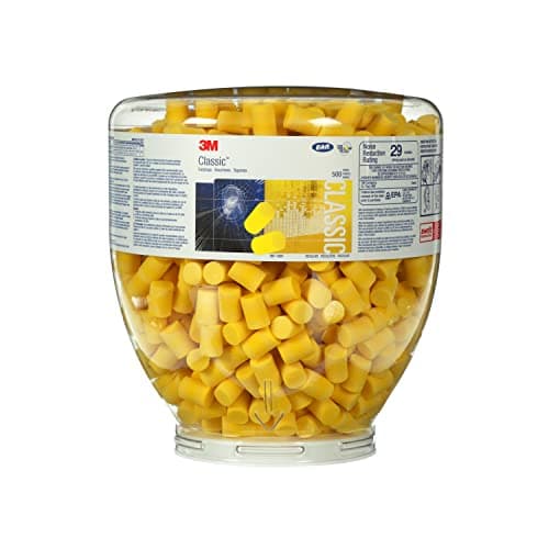Image of 3M E-A-R Classic Earplugs, 28 DB, Refill Bottle, 500 Pairs /Bottle, PD-01-001