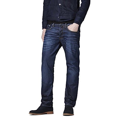 Image of G-STAR RAW Men's 3301 Straight Classic Jeans, Dk Aged 4639-89, 28W / 32L