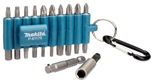 Image of Makita P-81175 22pcs Screwdriver Bit - Screwdriver Bits (22 pcs), Cross, Flat, Phillips, Pozidriv, Torx, PH1 / PH2 / PZ1 / PZ2 / T10 / T15 / T20 / T25 / T30 / T40 / SW3 / SW3 4 / SW5 / SW6, 25.4/4