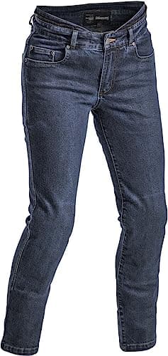 Image of Halvarssons Rogen Women's Motorcycle Jeans, Dark Blue, 34