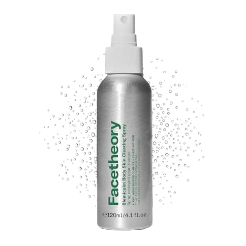 Image of facetheory Blemicalm Body Clearing Spray (Unscented) - Easy-to-Use Spray with Azelaic Acid & Salicylic Acid - Daily Body Spray for Clearer, Smoother, Brighter Skin (120 ml)