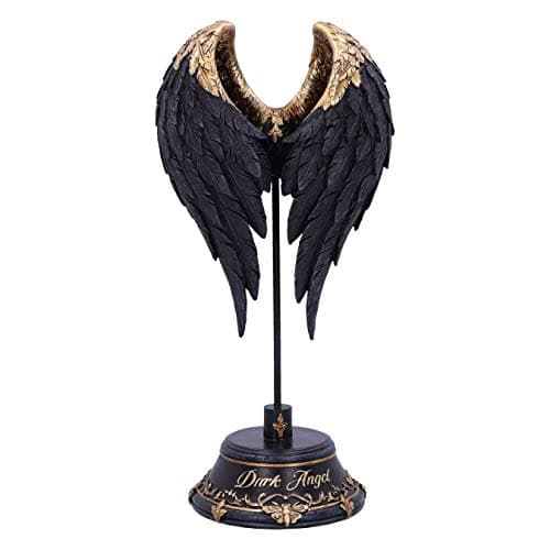 Image of Nemesis Now Dark Angel Gothic Fallen Fae Wing Figurine, Black, 26cm