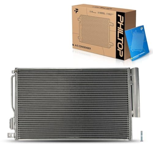 Image of PHILTOP Air Conditioning A/C Condenser for Chevy Sonic 2012-2016 1.8L, Sonic 2017-2020, with Receiver Drier Replace# 4063, 96945773, 95286873