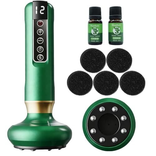 Image of Wavy Chic Cellulite Massager Tool, Anti Cellulite Massage Oil, Electric Cupping Therapy Set with 12 Suction Modess for Arms, Legs, Body & Back, Handheld Machine Masseur Anti-cellulite Silhouette Pro +