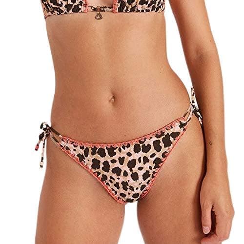 Image of BANANA MOON - AVORA Cheetah Knotted Bikini Bottoms - Beige, Multicoloured - - XL