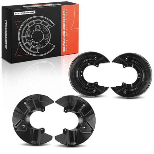 Image of Frankberg 4x Brake Dust Shield Front Rear Compatible with Multiva.n V 7EF 7EM 7EN 7HF 7HM 7HN Transporter V Bus 7EB 7EJ 7HB 7HJ Transporter VBox7EA 7EH 7HA 7HH Replace# 7E0615312B