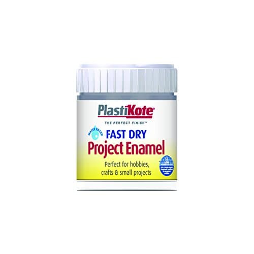 Image of Plasti-Kote B52W 59 ml Enamel Paint Bottle - Pewter