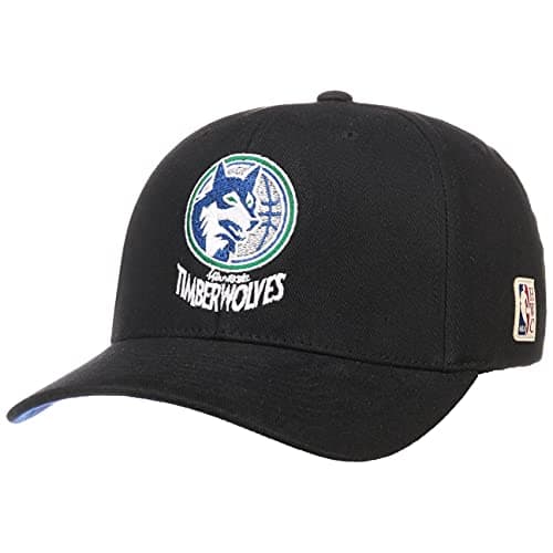Image of Mitchell & Ness HWC 110 Timberwolves Cap& Baseball Cap NBA (One Size - Black)