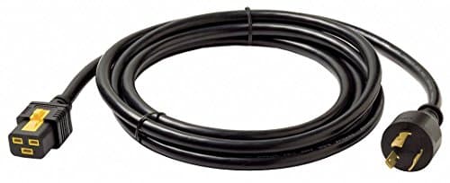 Image of APC AP8753 Power cable (240 VAC) - IEC 320 EN 60320 C19 (F) - NEMA L6-20 (M) - 10 ft - black