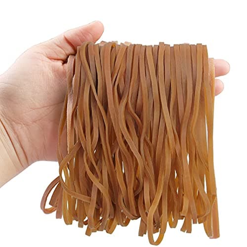 Image of 50 Pcs Large Elastic Bands, Large Rubber Elastic Bands, Strong Thick Elastic Rubber Bands Set for Home School Office Bank Supplies
