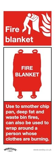 Image of Sealey, Fire Blanket - Safe Conditions Safety Sign - Self-Adhesive Vinyl - SS53V1