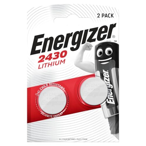 Image of Energizer CR2430 Batteries (2 Pack) - 3V Lithium Coin Battery - Long Lasting Power - Volvo Car Key Fob, Remote Controls, Watches, Medical Devices, Calculators, Toys