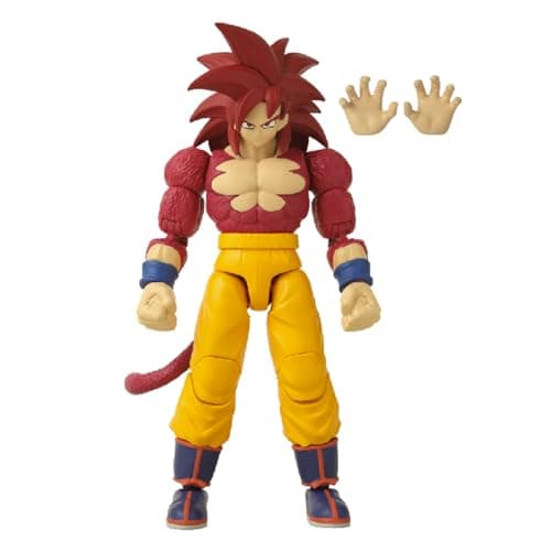 Image of BANDAI Dragon Stars SS4 Goku Action Figure – 17cm Super Saiyan 4 Goku from Dragon Ball Daima – Fully Articulated Anime Figure – Dragon Ball Action Figure for Kids and Collectors