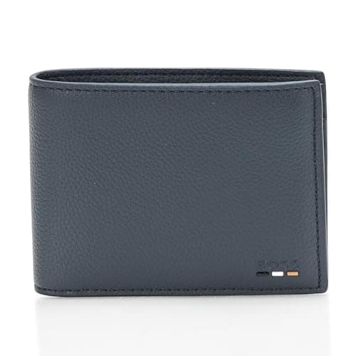 Image of BOSS, Ray Bifold Coin Purse, Dusty Blue, One Size, Dusty Blue, 4.3 Inch Wallet, Ray Bifold Wallet with Coin Purse