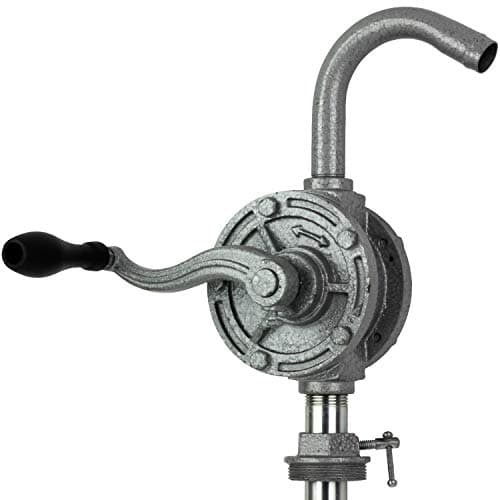 Image of TERA PUMP HEAVY DUTY Cast Iron Rotary Rotating Action Drum Pump with Telescoping Suction Tube, 10 GPM/Sturdy and Smooth to use by TERA PUMP