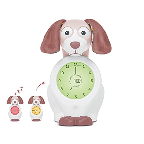 Image of ZAZU Davy The Dog Clock - Sleep Trainer Clock & Nightlight for Kids | Light Up Alarm Clock | Helps teach your child when to wake up with visual indicators | Adjustable Brightness | Auto off