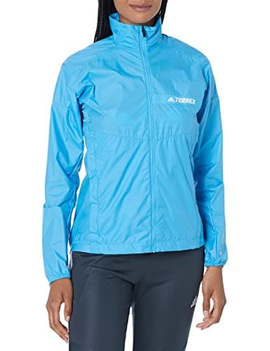 Image of adidas womens Terrex Multi Wind Jacket, App Sky Rush, XS