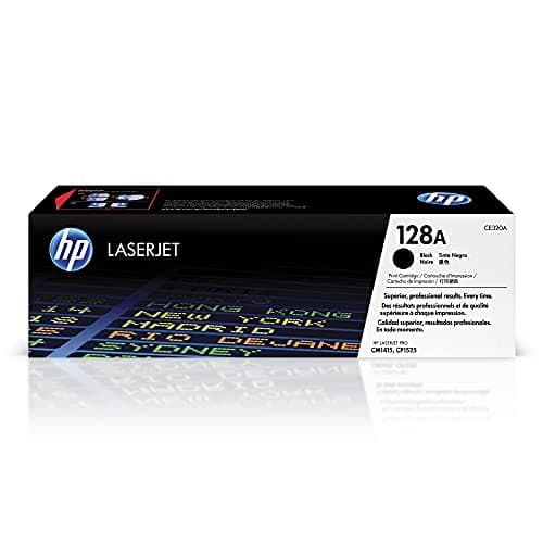 Image of HP CE320A 128A Original LaserJet Toner Cartridge, Black, Single Pack