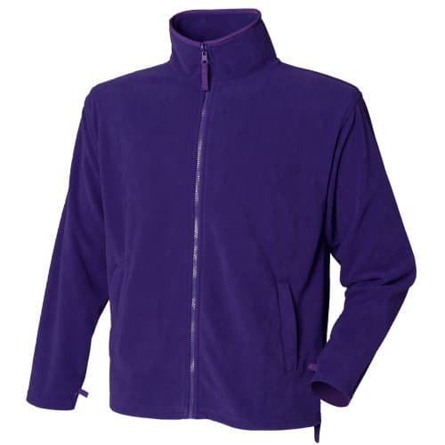 Image of Henbury Mens Microfleece Anti-Pill Jacket (XXL) (Purple)