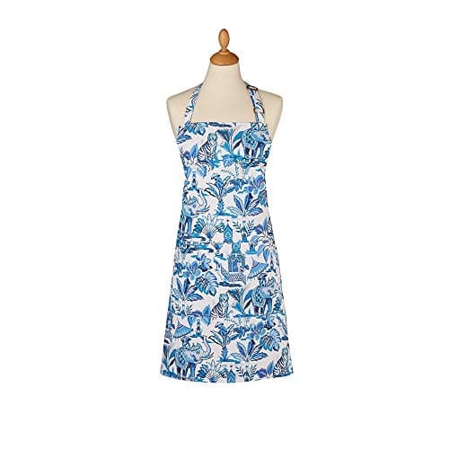 Image of Ulster Weavers Cotton Apron India Blue, Multicolor, One Size