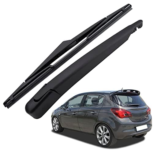 Image of Effitnee Rear Wiper Arm Blade and Arm Set, Back Windscreen Wiper Assembly for Vauxhall Corsa E 2014-2019 Astra H 2004-2009 95518809 93178858