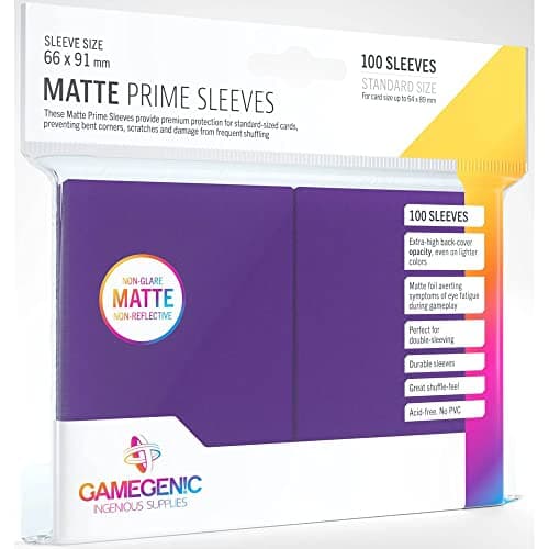 Image of Gamegenic Matte Prime Sleeves (100-Pack)