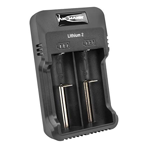 Image of Ansmann Lithium 2 Li-Ion NiMH & NiCd Battery Charger for Rechargeable Batteries with micro USB Charge Cable & LED Lights | Charging and Monitoring of Individual Cells