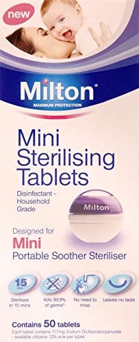 Image of Milton Mini Sterilising Tablets 50 Tablets x 3 Packs
