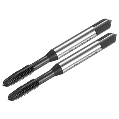 Image of M METERXITY 2-Pack M4x0.7mm Metric Thread Tap, HSS TiCN-Coated Straight Flute Right Hand Thread Screw Tapping Tool for Drilling/Milling Machines/CNC Machine Tools