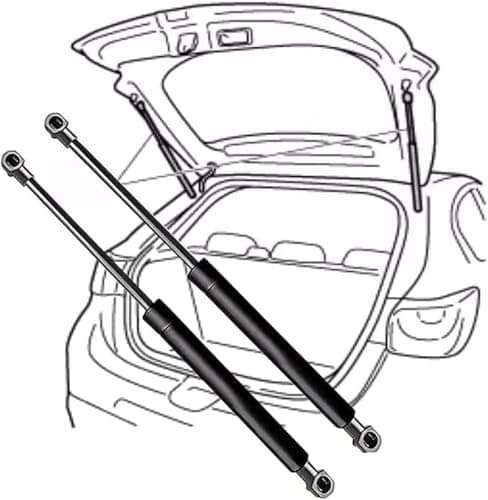 Image of 2 PCS Car Rear Tailgate Gas Spring for Skoda Octavia III Combi (5E5,5E6) 2012-2020(OEM:5E9827550),Boot Trunk Boot Gas Struts Lift Supports,Shock Rod Lift Shock Absorber Replacement