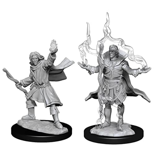 Image of WizKids Elf Sorcerer Male Pathfinder Deep Cuts RPG Miniature Set