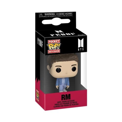 Image of Funko Pop! Keychain: BTS - RM Novelty Keyring - Collectable Mini Figure - Stocking Filler - Gift Idea - Official Merchandise - Music Fans - Backpack Decor