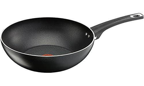 Image of Jamie Oliver Tefal Ultra Resistant Food Safe PFOA Free Non-Stick Wok 28cm, Black